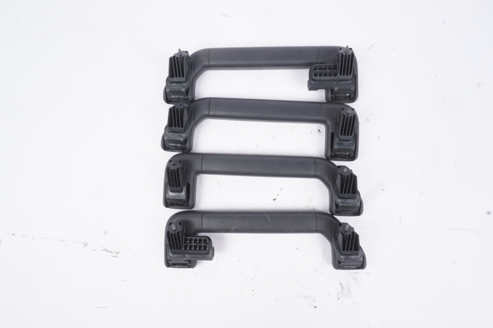 11-18 PORSCHE CAYENNE INTERIOR ROOF TOP GRAB HANDLE SET OF 4 ITEM BLACK OEM