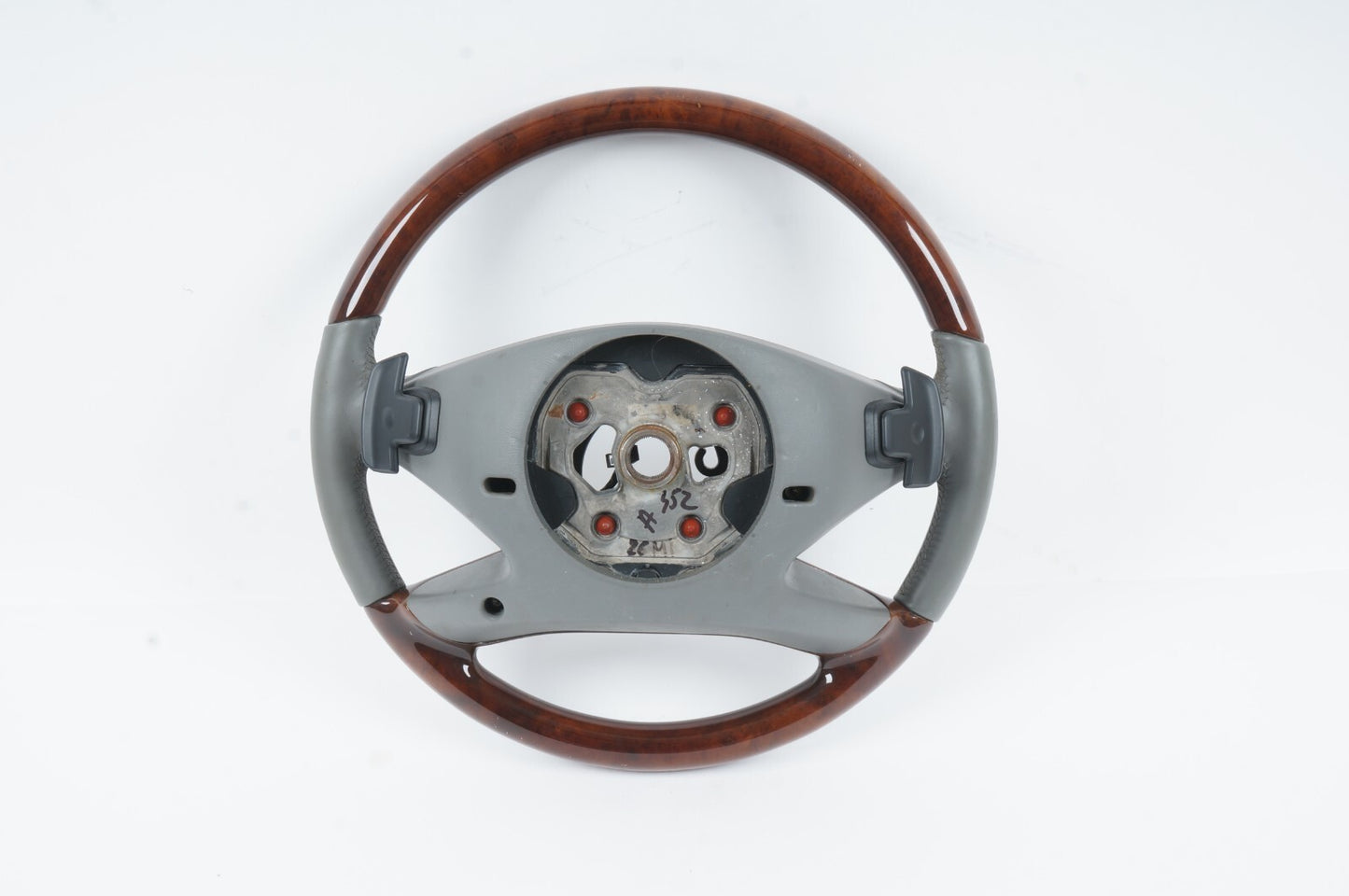 2010 - 2013 MERCEDES W221 S550 STEERING WHEEL WOOD  & PADDLE OEM