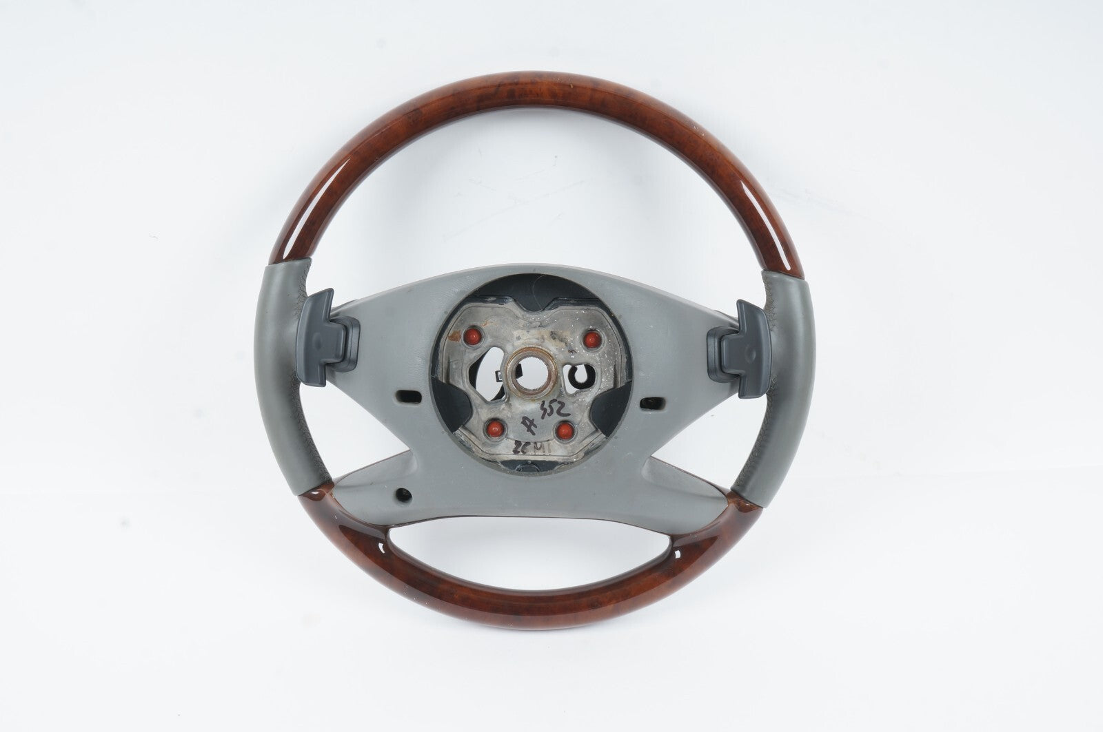 2010 - 2013 MERCEDES W221 S550 STEERING WHEEL WOOD  & PADDLE OEM