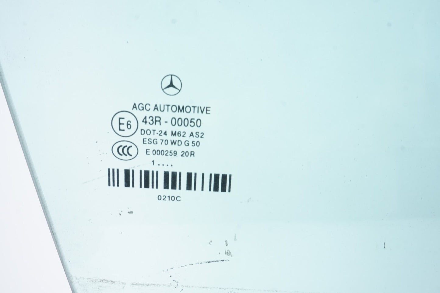 10-17 Mercedes W207 E350 Coupe Front Right Passenger Door Window Glass OEM