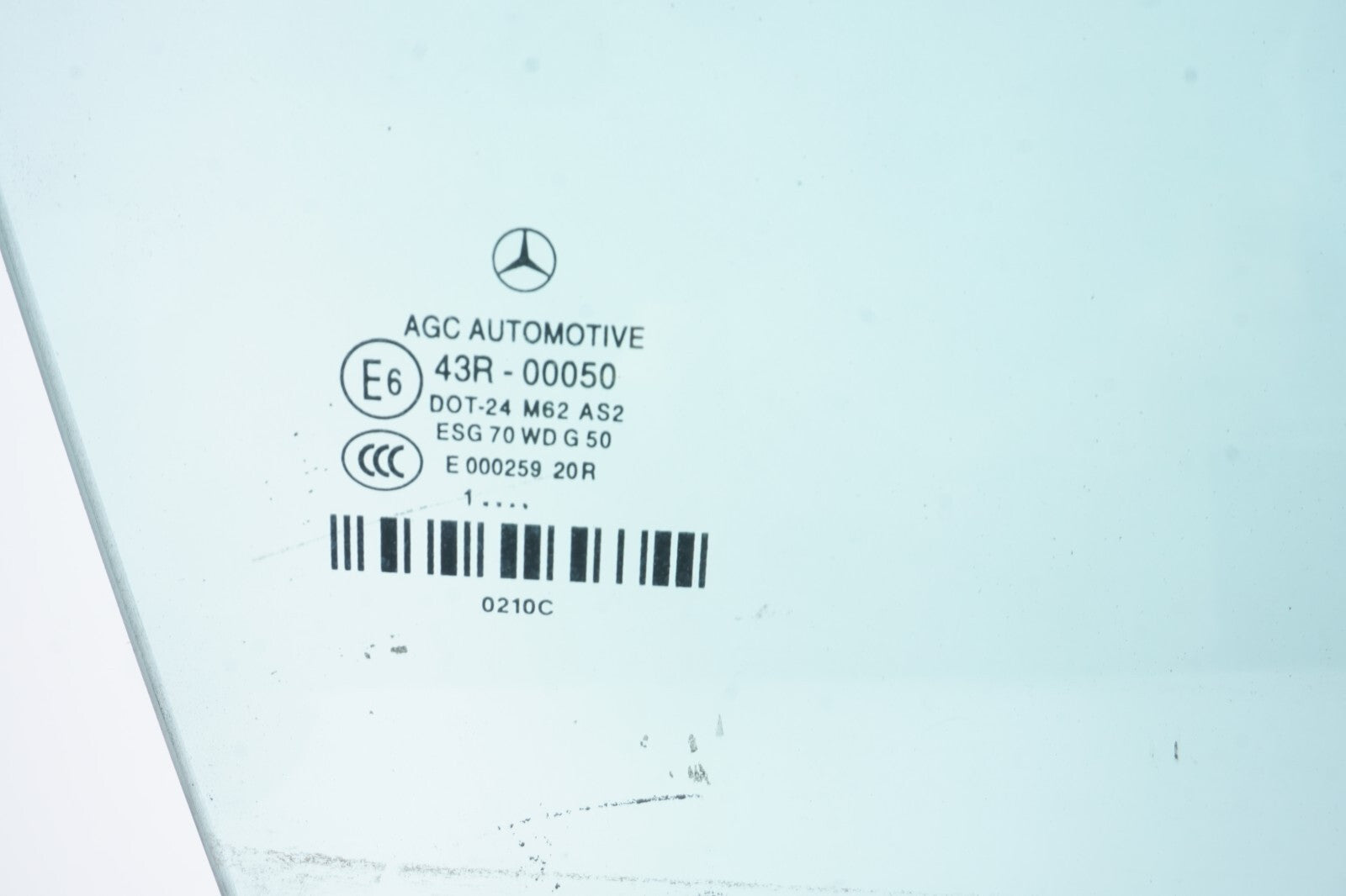 10-17 Mercedes W207 E350 Coupe Front Right Passenger Door Window Glass OEM