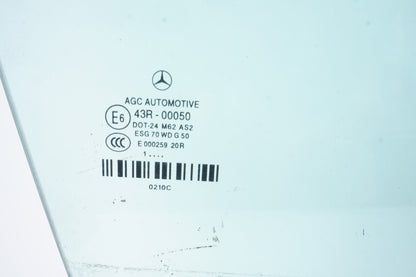 10-17 Mercedes W207 E350 Coupe Front Right Passenger Door Window Glass OEM
