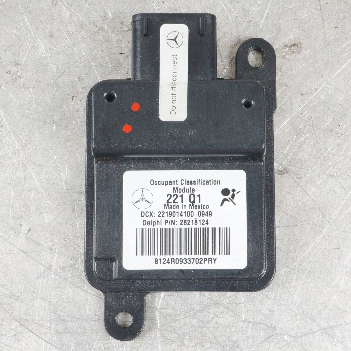10-13 Mercedes W221 S550 S400 S350 Occupant Seat Module Sensor Front Right OEM