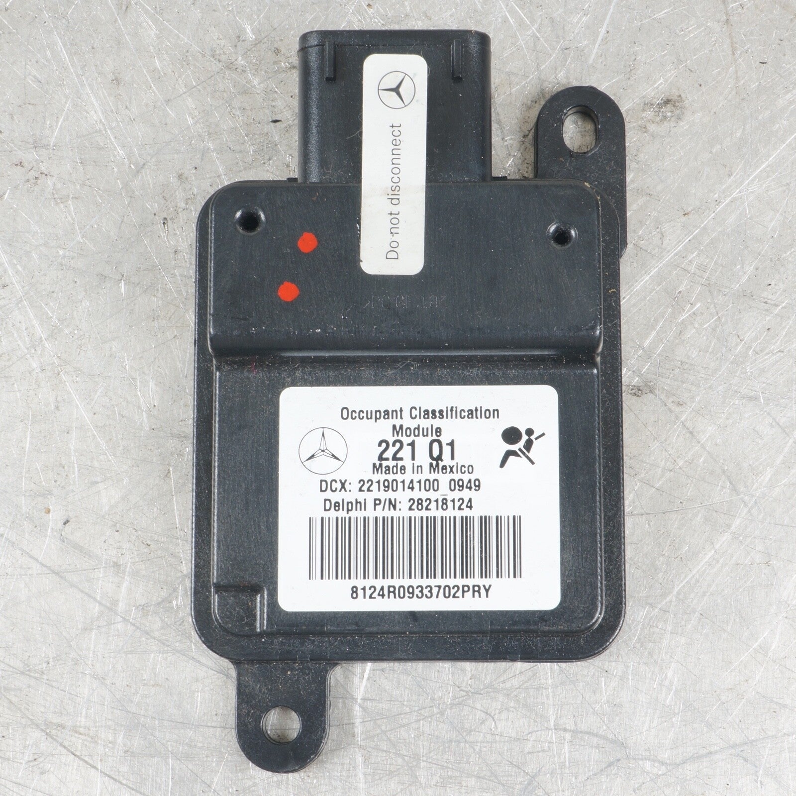 10-13 Mercedes W221 S550 S400 S350 Occupant Seat Module Sensor Front Right OEM