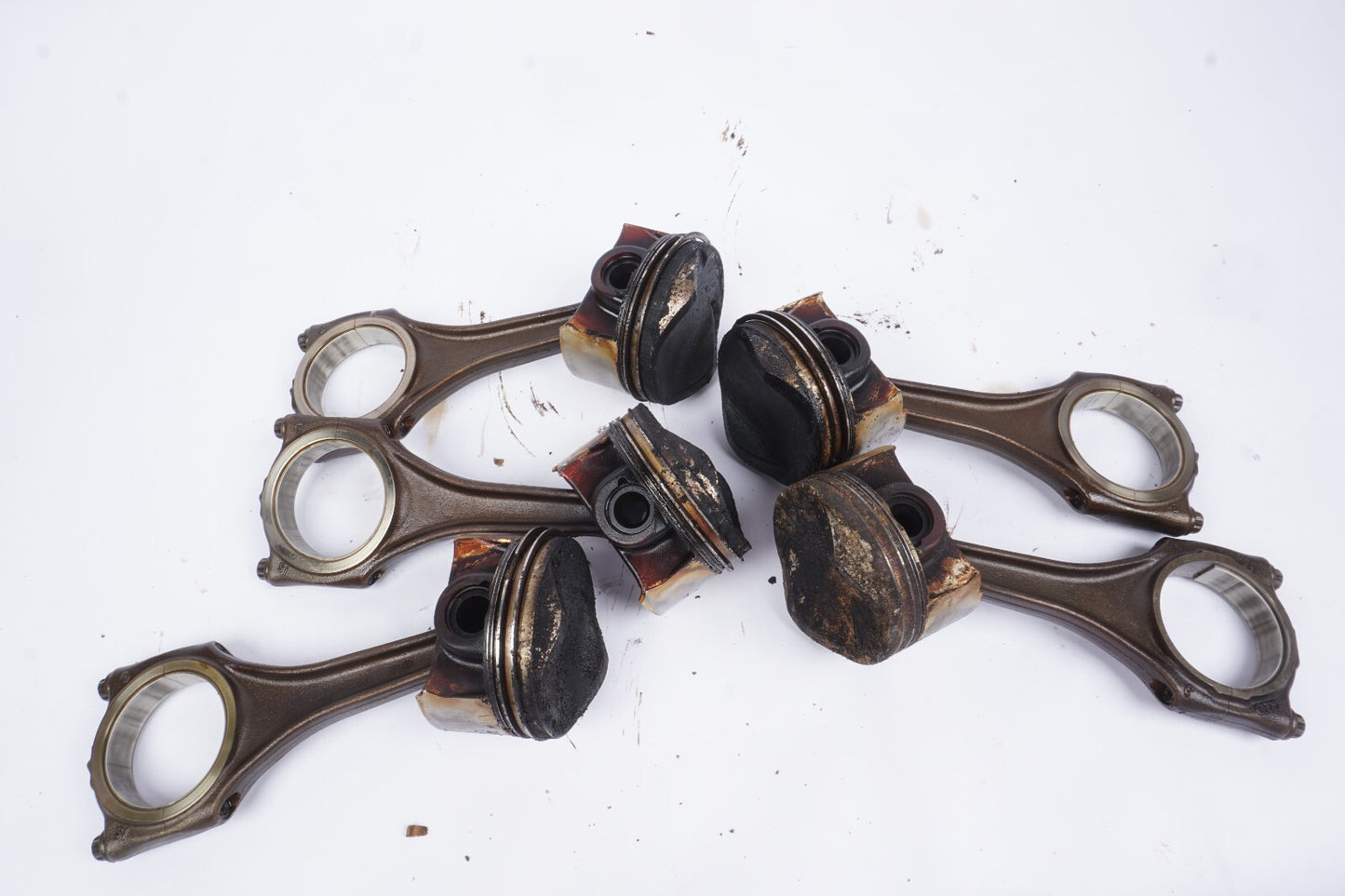 2012 - 2015 AUDI A6 A7 Q7 3.0L Piston & Connecting Rod Set Of 5 OEM