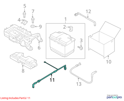 2012-2019 Volkswagen Passat Positive (+) Battery Cable 5C0971228M OEM