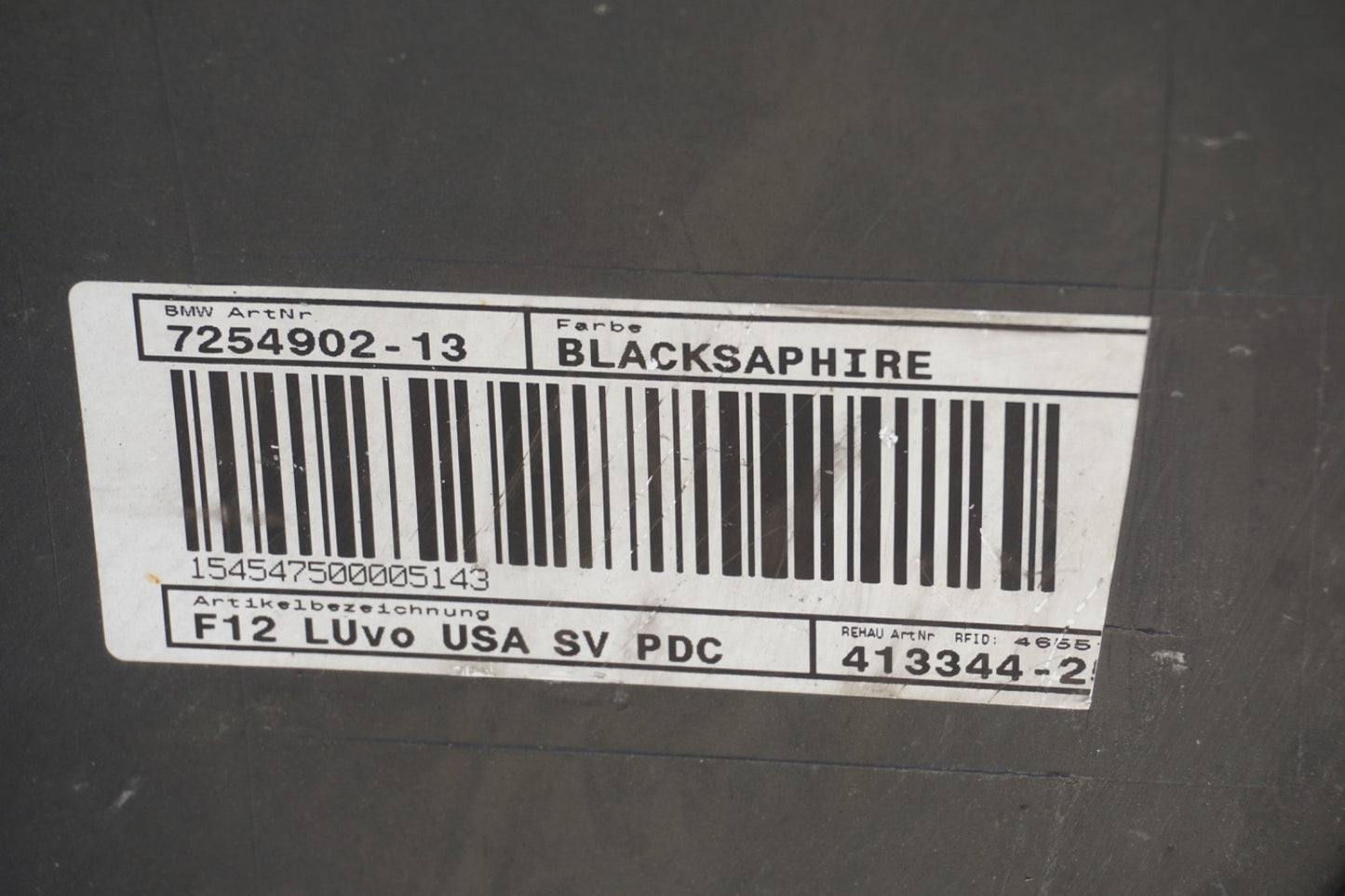 2012 2013 2014 2015 BMW 650 FRONT BUMPER  51117282904 OEM