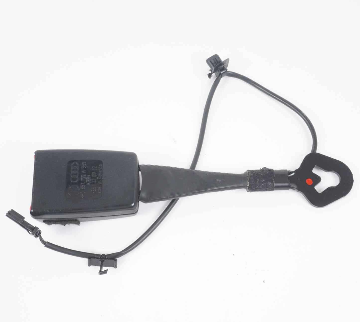 11-17 Audi D4 A8 A8L Front Left Driver Side Seat Belt Buckle Black 4H0857755 OEM