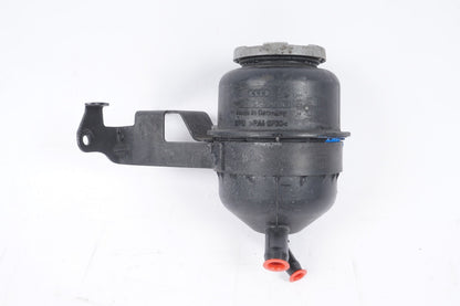 2011 - 2014 AUDI A8 POWER STEERING PUMP RESERVOIR TANK BOTTLE W/ BRACKET OEM