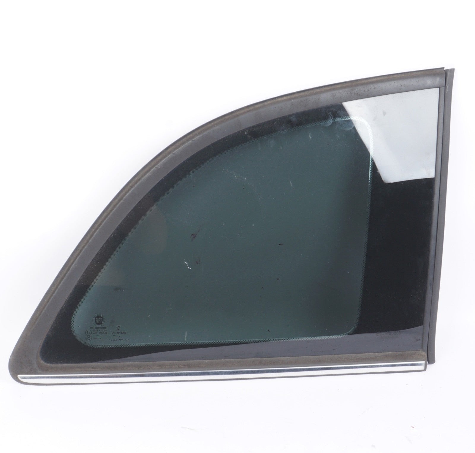 2012 - 2019 Fiat 500 Rear Quarter Window Glass Right Passenger Side OEM