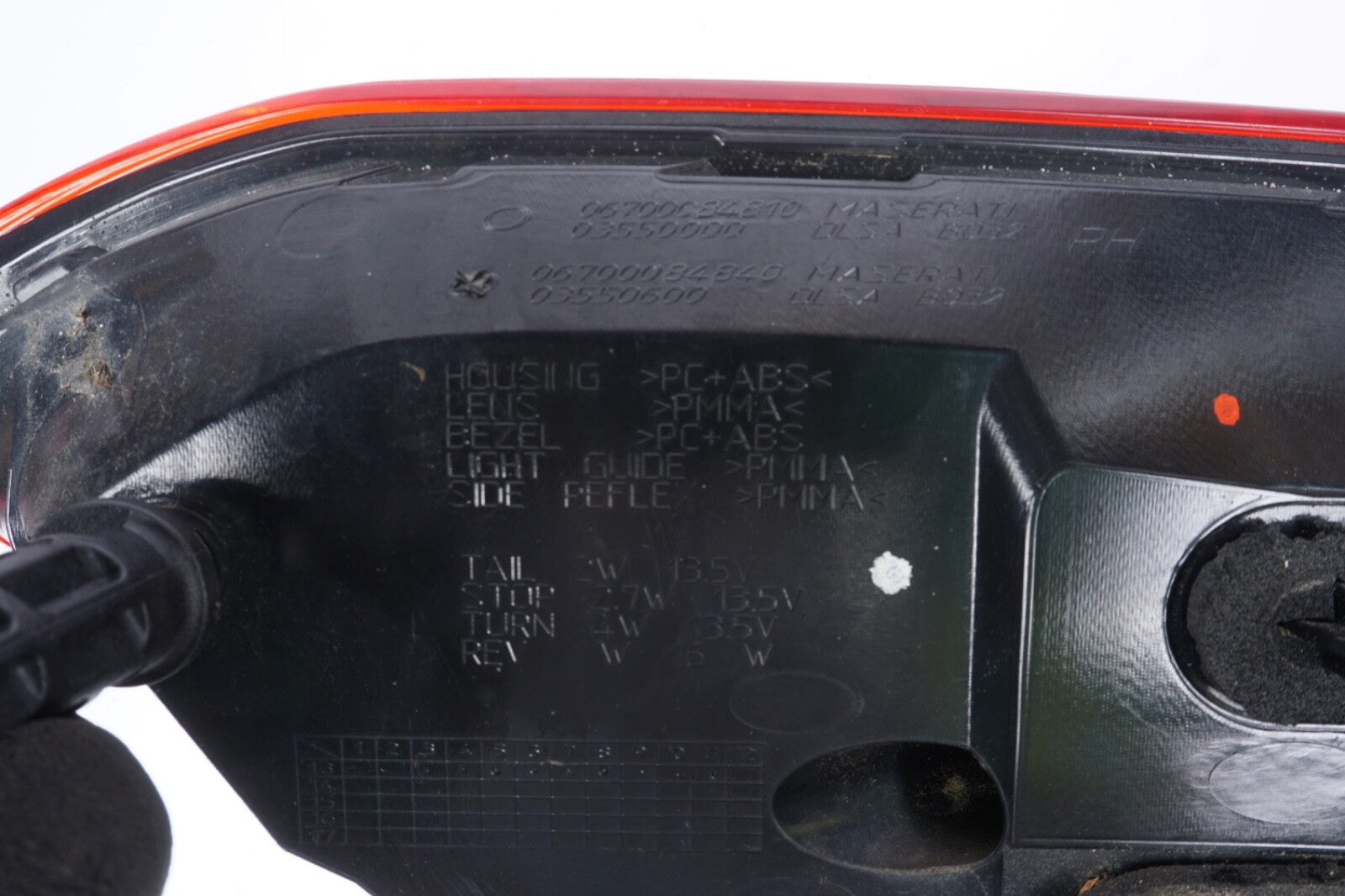 2014 - 2017 MASERATI GHIBLI M157 REAR RIGHT TAIL LIGHT LED OUTER OEM
