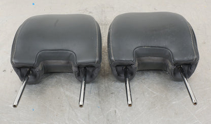 10-13 VOLVO C70 FRONT LEFT RIGHT SIDE SEAT HEADREST BLACK PAIR