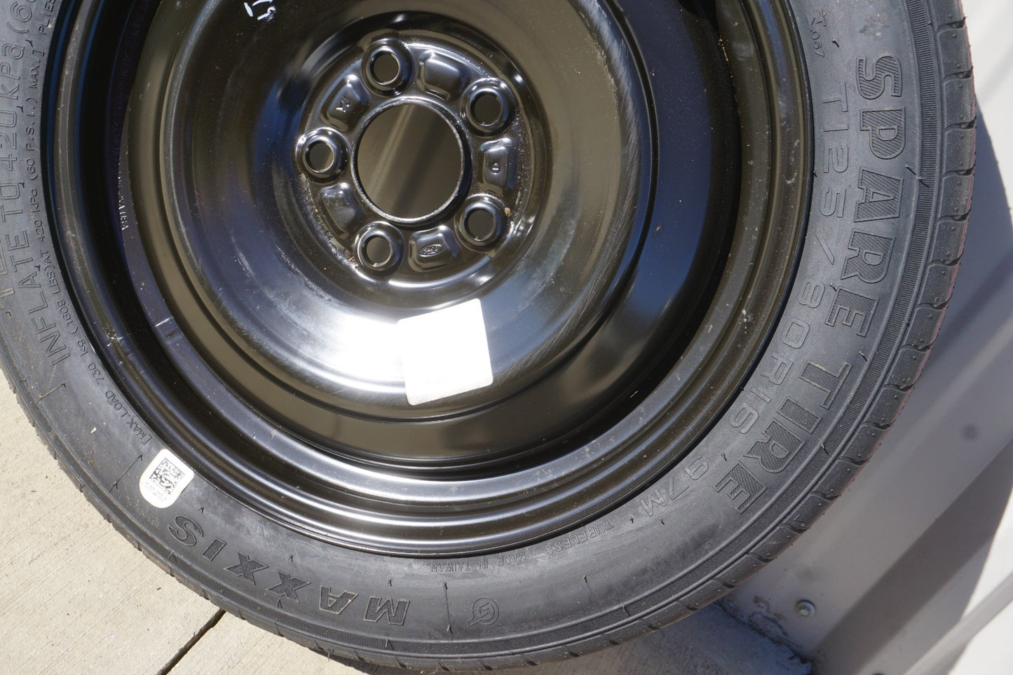 2013-2020 Ford Fusion Focus Spare Tire Compact Donut OEM T125/80R16  OEM