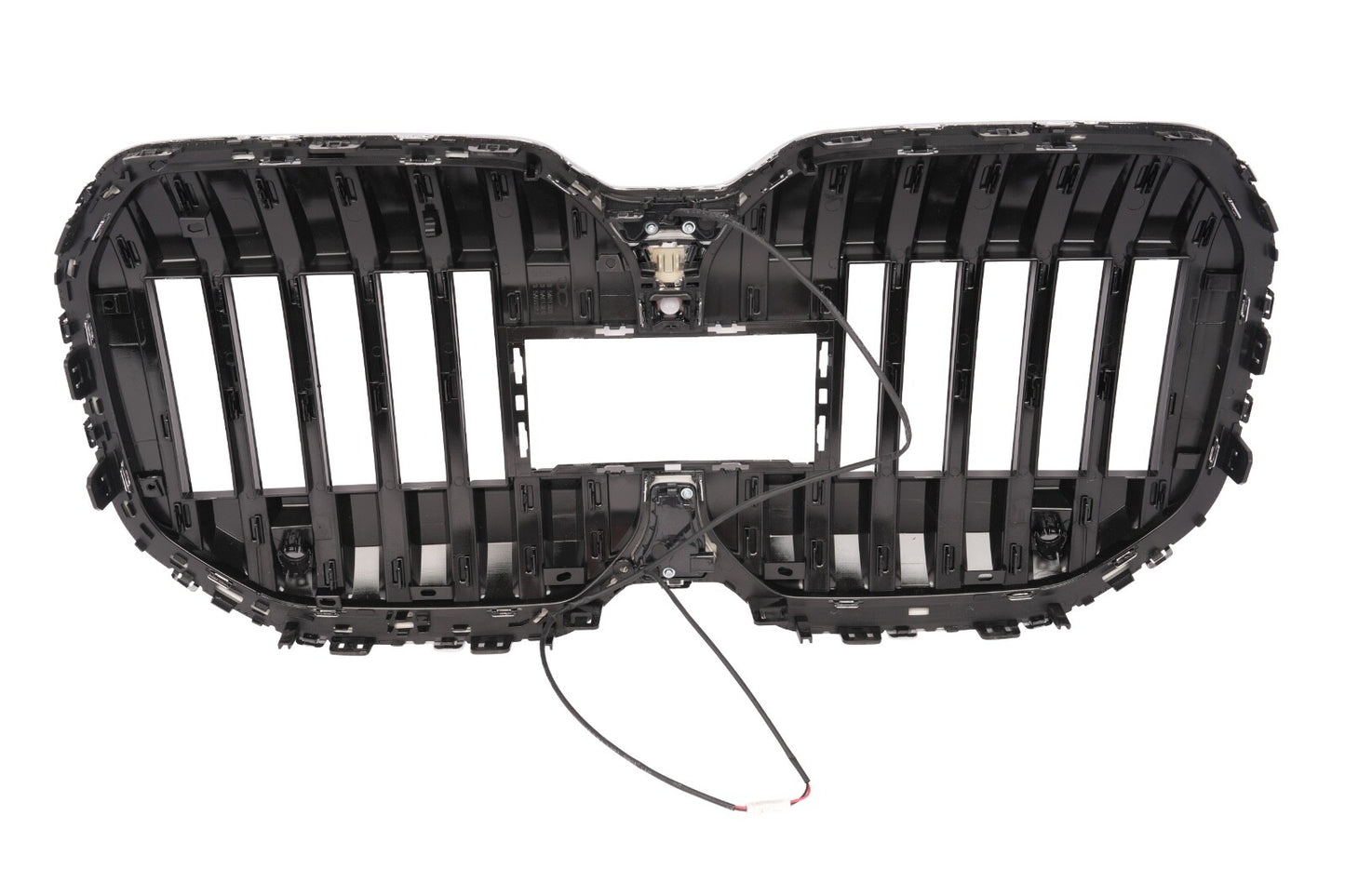 For 23-25 BMW 7 Series G70 Glossy Chrome LED Front Bumper Grill Grille Trim