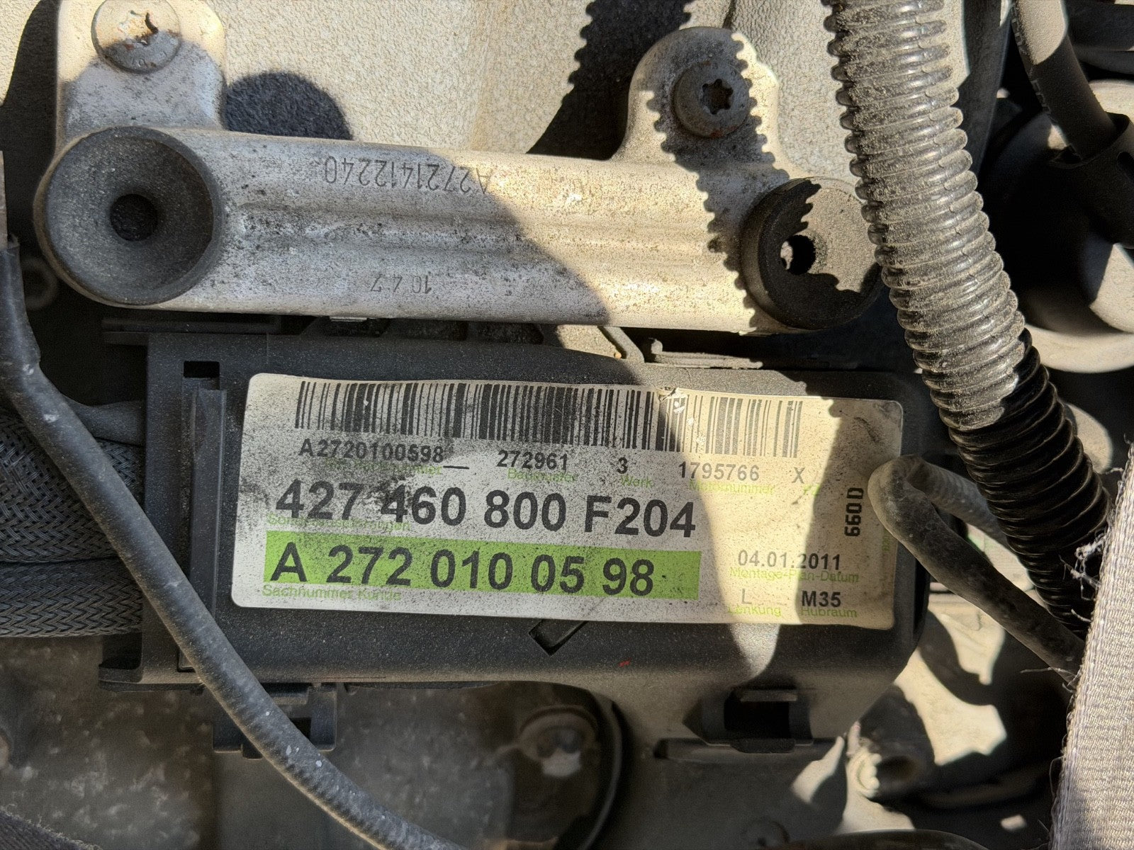 2011-2012 Mercedes W212 E350 3.5L AWD Engine Motor OEM TESTED 157,775 mi