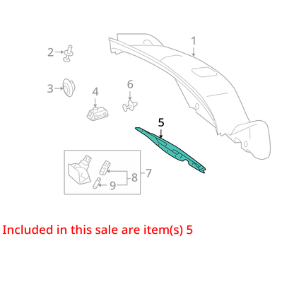 2008 - 2014 MERCEDES-BENZ C300 W204 REAR TRUNK HANDLE TRIM PANEL COVER OEM