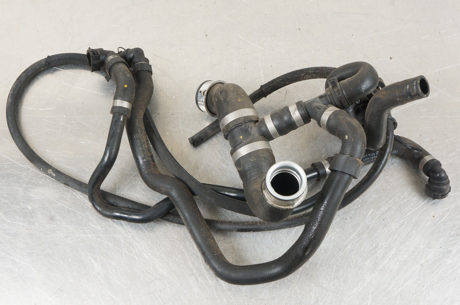 12-14 Mercedes W204 C250 M271 Engine Motor Cooling Radiator Hose Pipe w/Pump OEM
