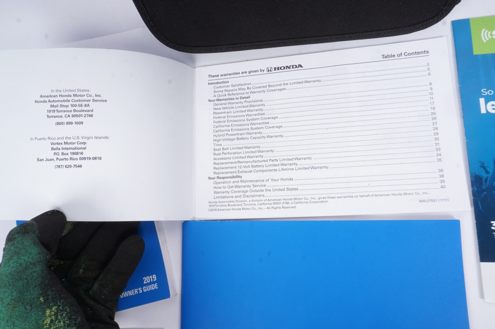 2018 HONDA ODYSSEY OWNERS MANUAL USER GUIDE W/ CASE OEM