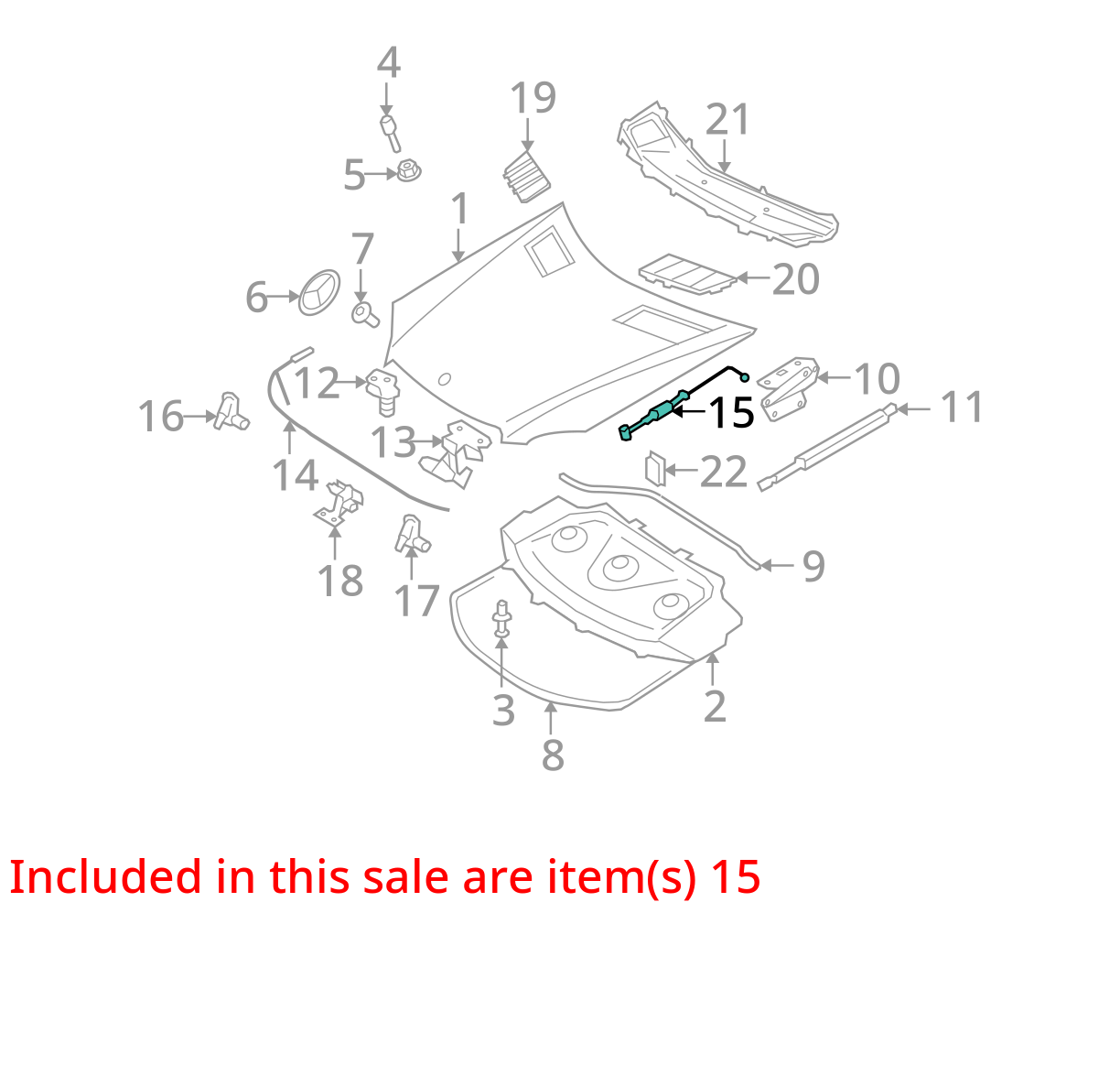 06-11 Mercedes W164 ML350 ML550 HOOD RELEASE HANDLE W/ CABLE 1648800159 OEM