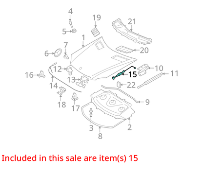 06-11 Mercedes W164 ML350 ML550 HOOD RELEASE HANDLE W/ CABLE 1648800159 OEM