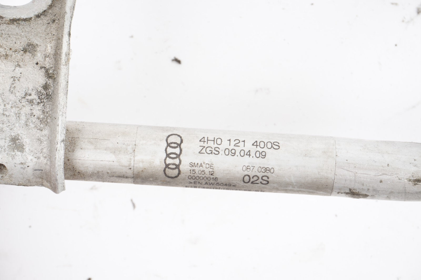 12-17 AUDI A8L A8 3.0L LEFT COOLANT HOSE TUBE LINE 4H0121400S OEM