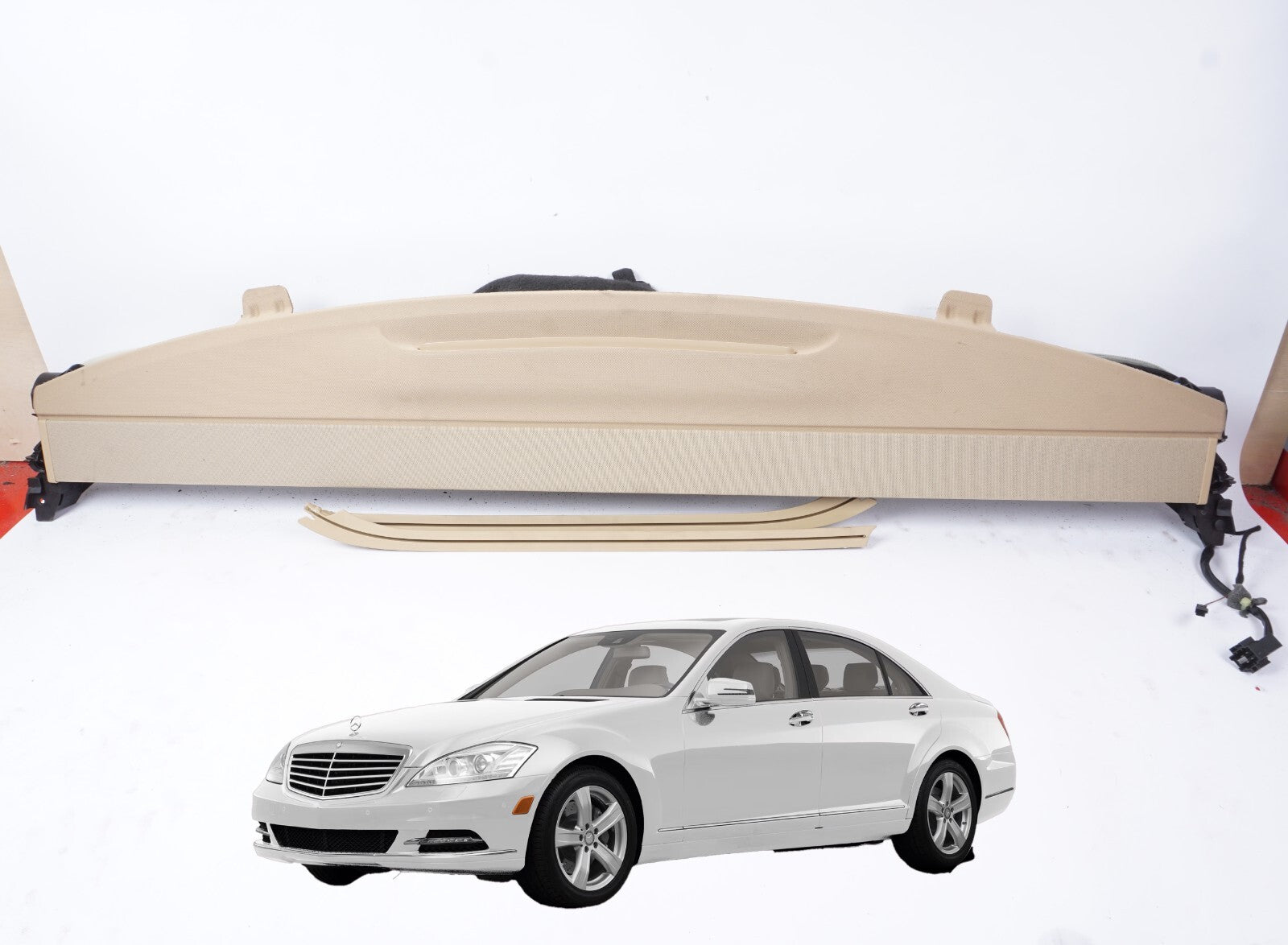 07-13 Mercedes W221 S63 AMG S550 Rear Window Sun Shade Screen Roller Blind OEM