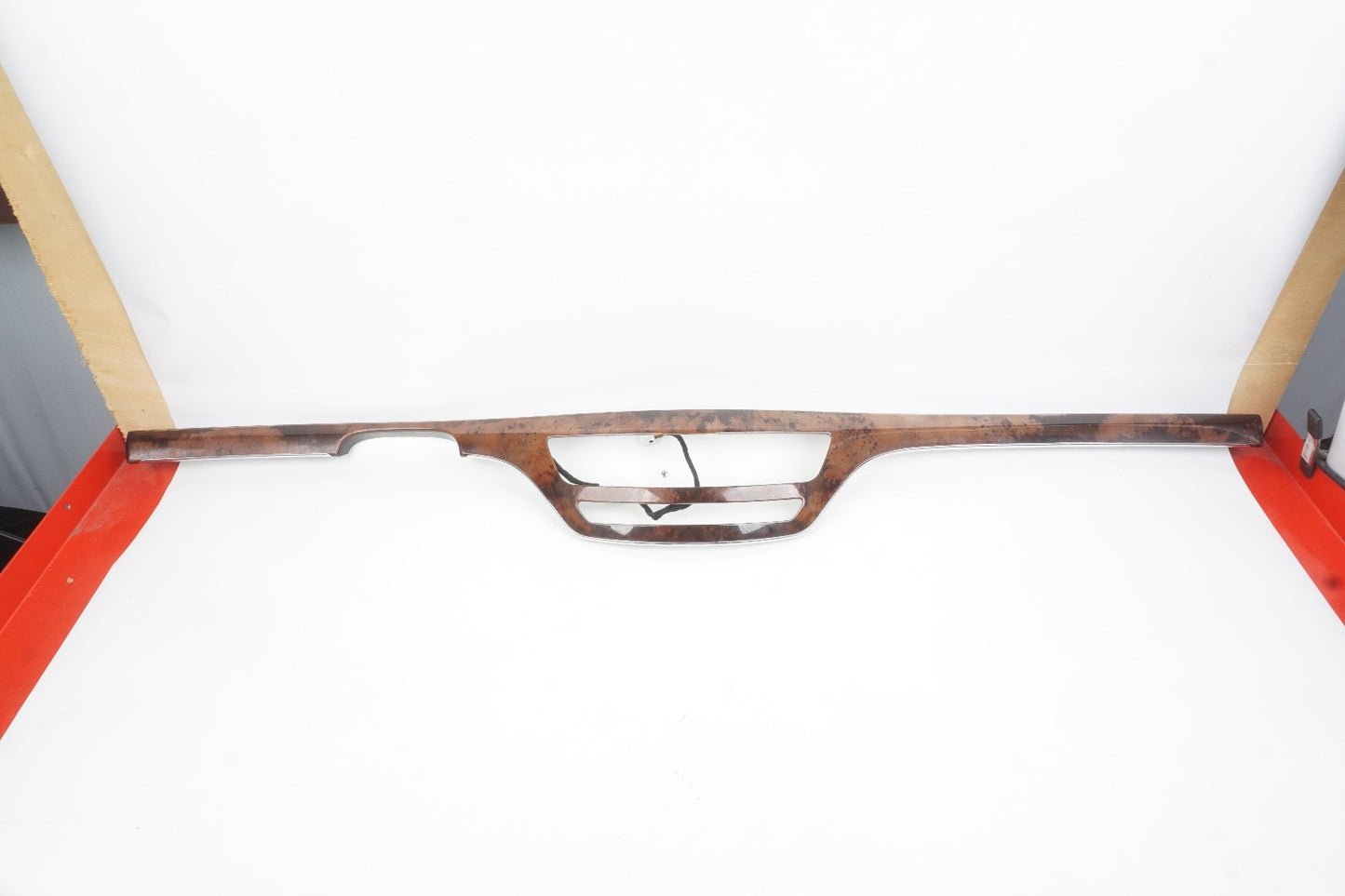 07-13 Mercedes W221 S63 S550 Dashboard Center Trim Molding 2216805471 Wood OEM