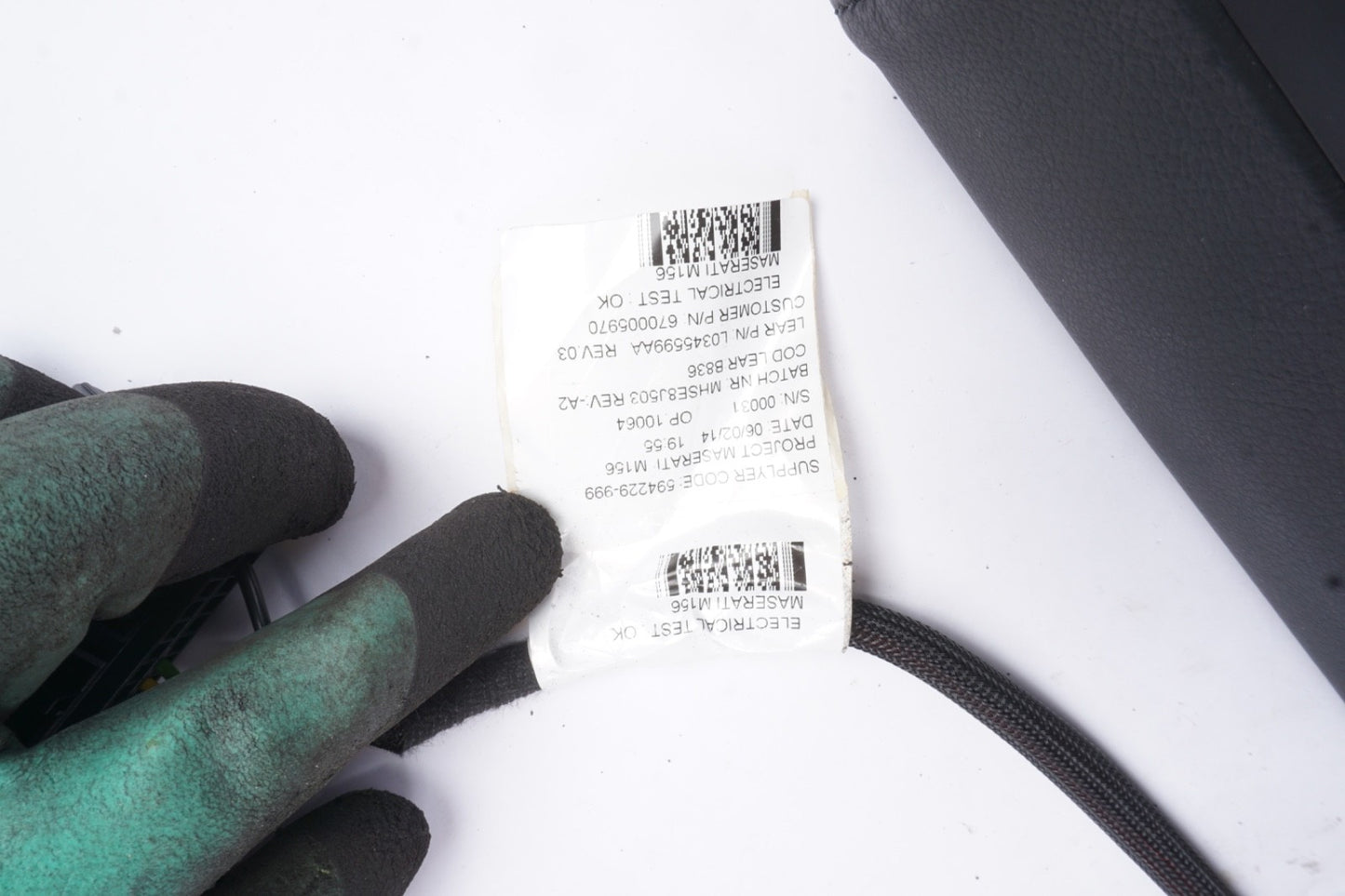 2014 - 2020 MASERATI GHIBLI REAR SEAT ARM REST ARMREST CUP HOLDER BLACK OEM