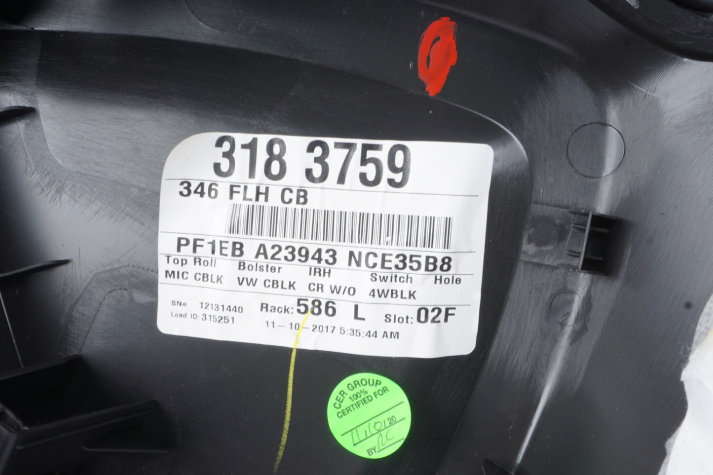 2015 - 2018 Ford Focus Front Left Driver Side Interior Door Panel Trim OEM