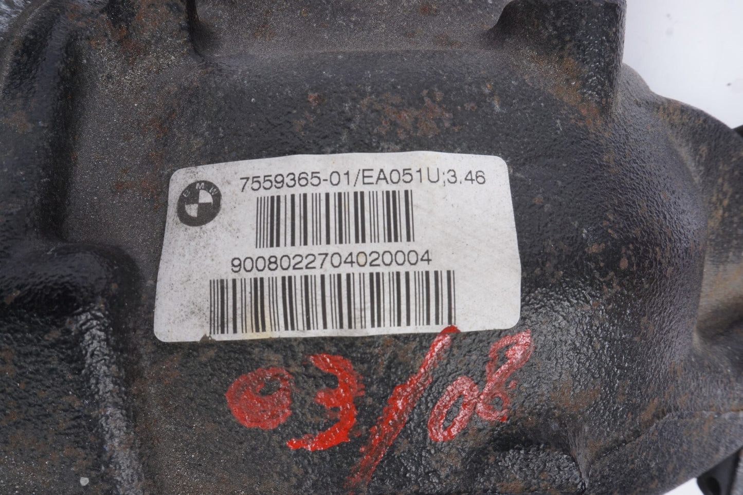 08-10 BMW E64 650i Rear Differential Diff Axle Carrier 3.46 7559365 OEM 55k