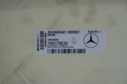 2022 - 2024 MERCEDES EQB350 X243 REAR FLOOR CARPET COVER LINER OEM