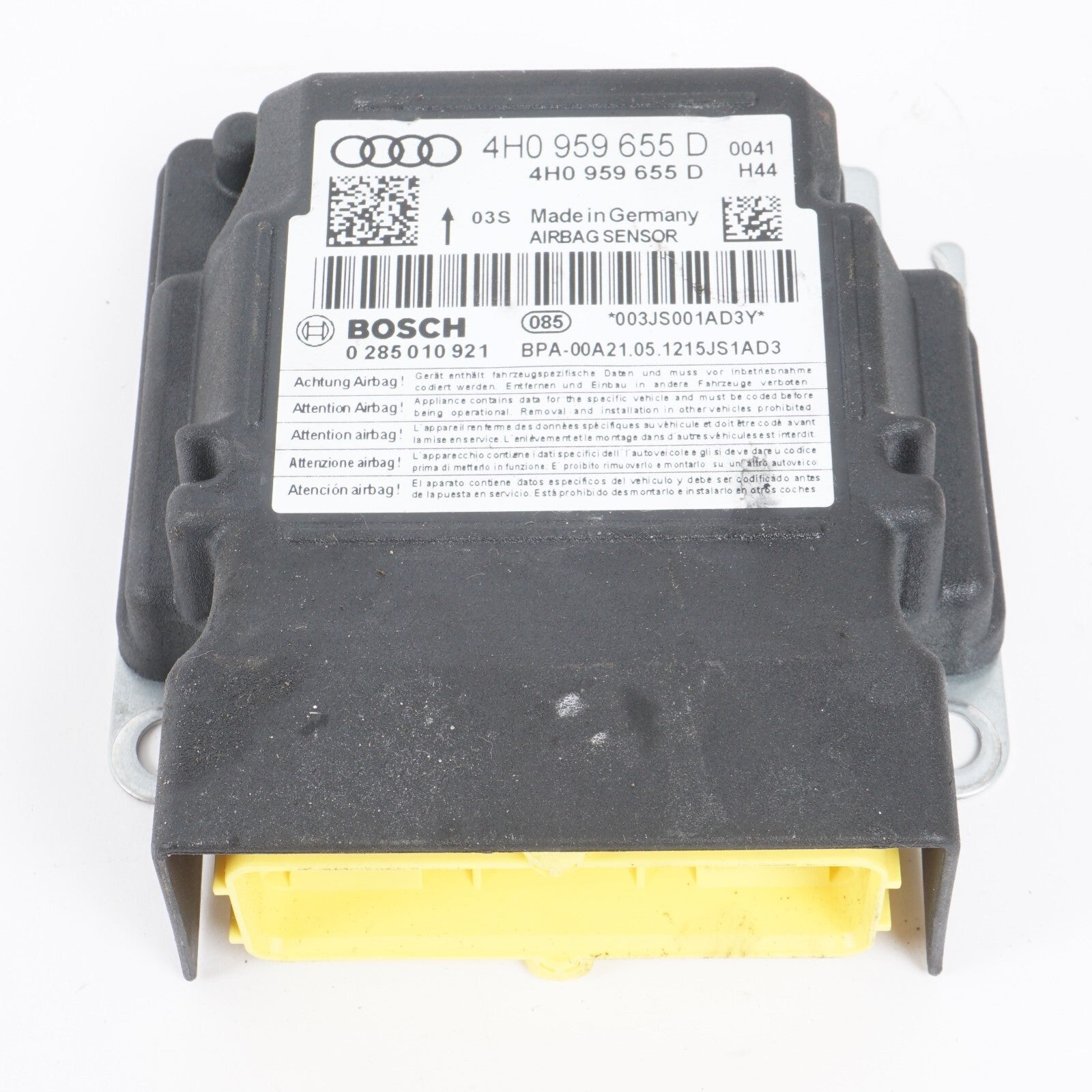 12-17 AUDI A8L A8 CONTROL MODULE COMPUTER 4H0959655D OEM