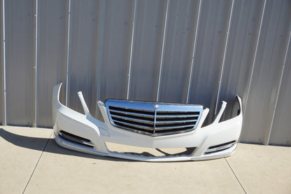 10-13 Mercedes W212 E350 E550 Front Bumper Cover Assembly White Oem NO GRILLE