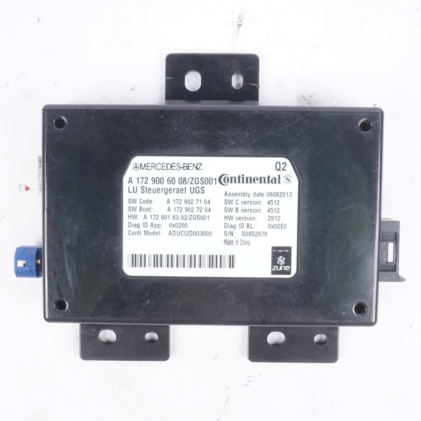 2013-2017 Mercedes W204 C250 E350 Communication Control Module Unit