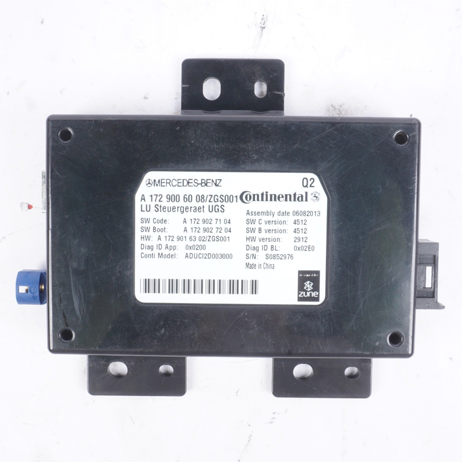 2013-2017 Mercedes W204 C250 E350 Communication Control Module Unit