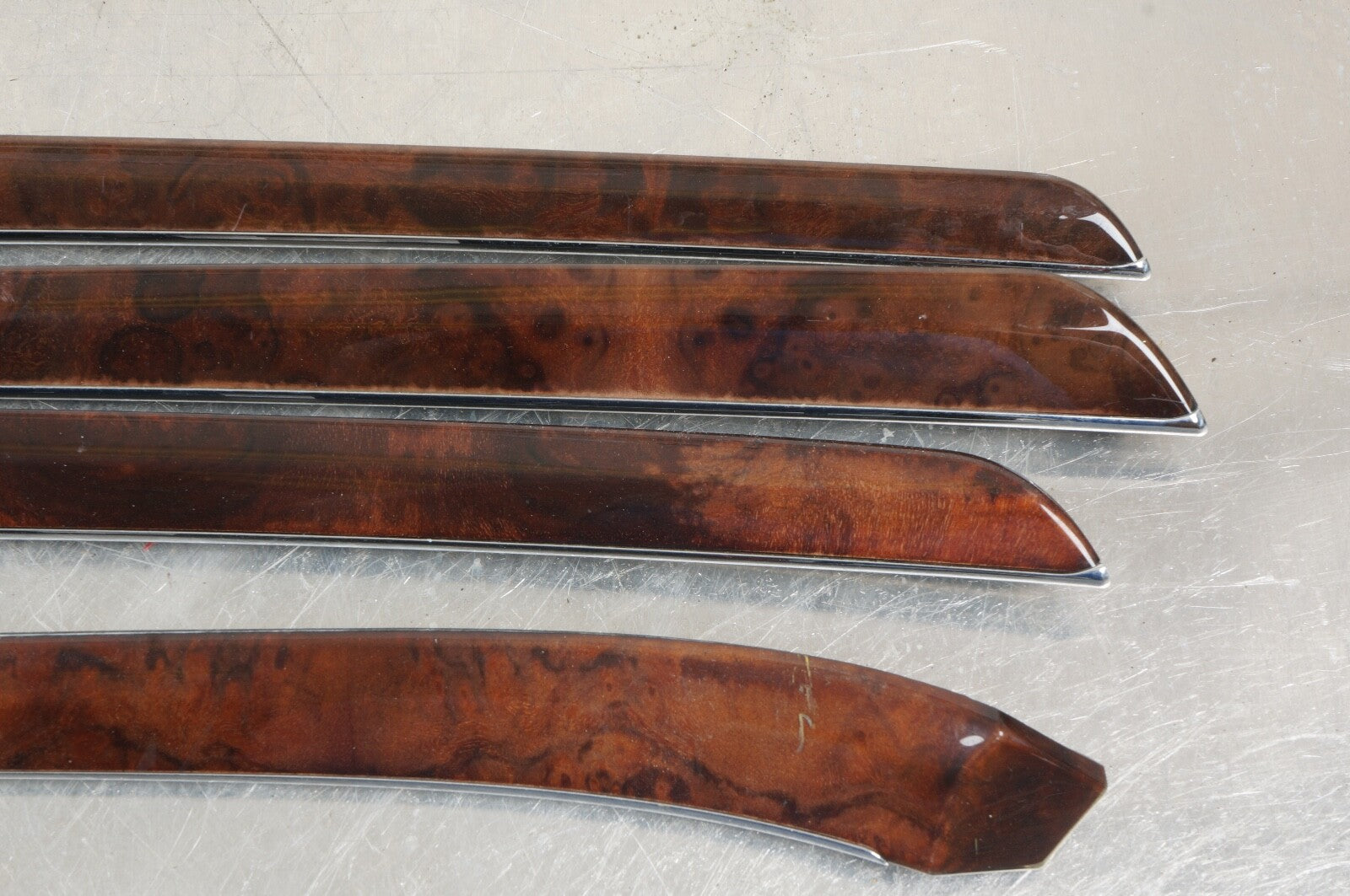 2007-2013 MERCEDES S550 FRONT REAR LEFT RIGHT DOOR TRIM GARNISH MOLDING SET OF 4