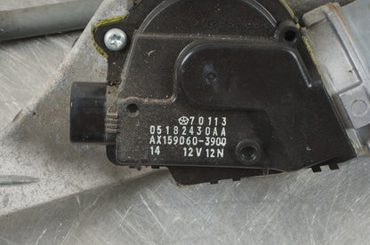 12-17 Fiat 500 Windshield Wiper Transmission Linkage Motor 05182430AA OEM