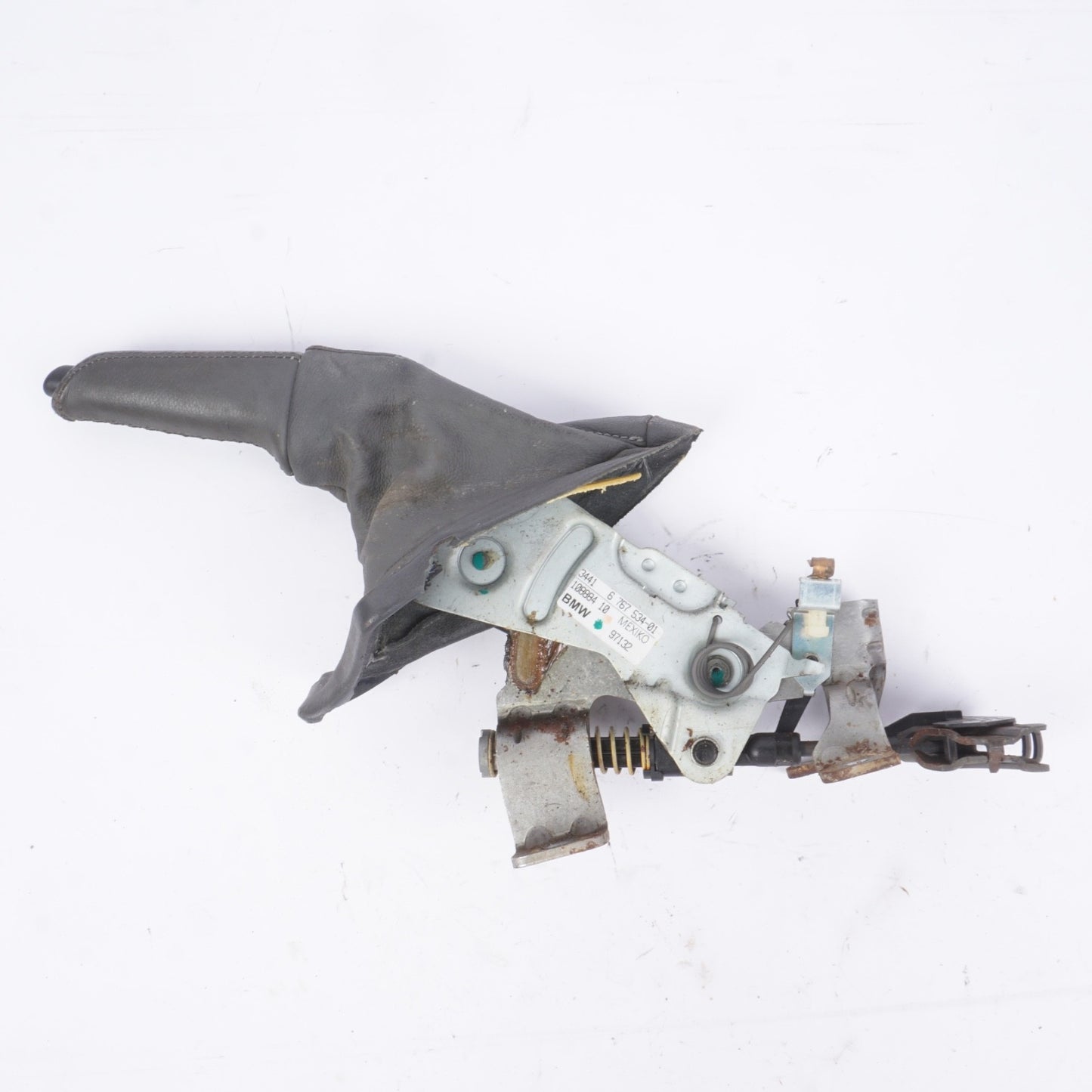 03-08 BMW E85 E86 Z4 Parking Emergency Handbrake Lever Leather Assembly