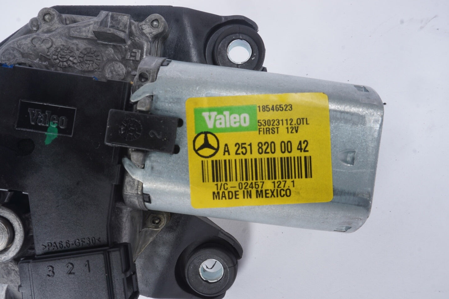 06-19 Mercedes W166 ML350 GL450 R350 Rear Glass Windshield Wiper Motor OEM
