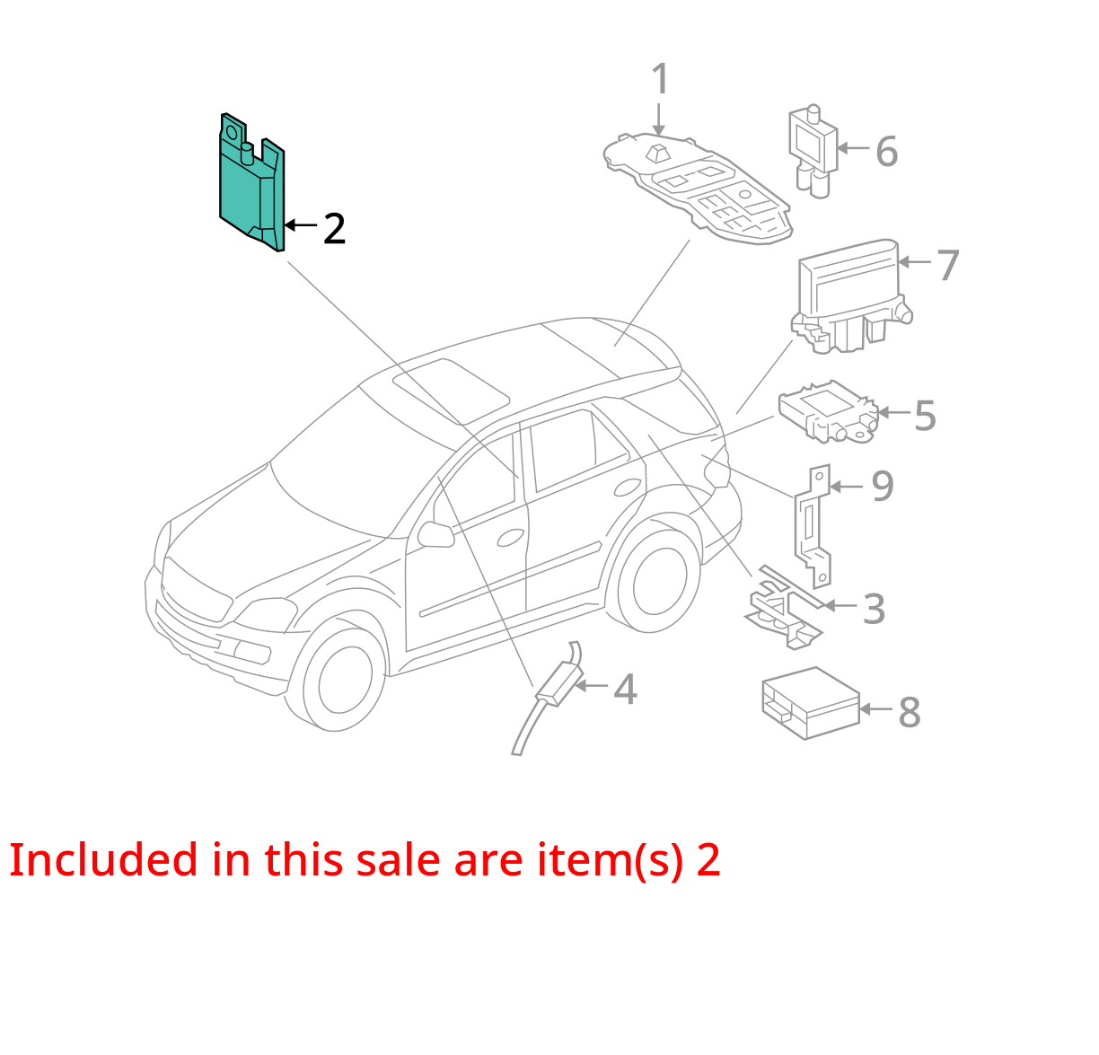 2007 - 2013 MERCEDES S550 W221 BLUETOOTH ANTENNA AMPLIFIER 2118203375