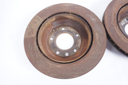 11-18 Porsche Cayenne 958 4.8l Rear Brake Disc Rotor Left & Right OEM