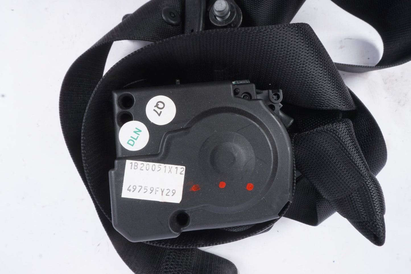 07-13 Mercedes W221 S550 S400 S450 Seat Belt Rear Left Driver Side Black OEM