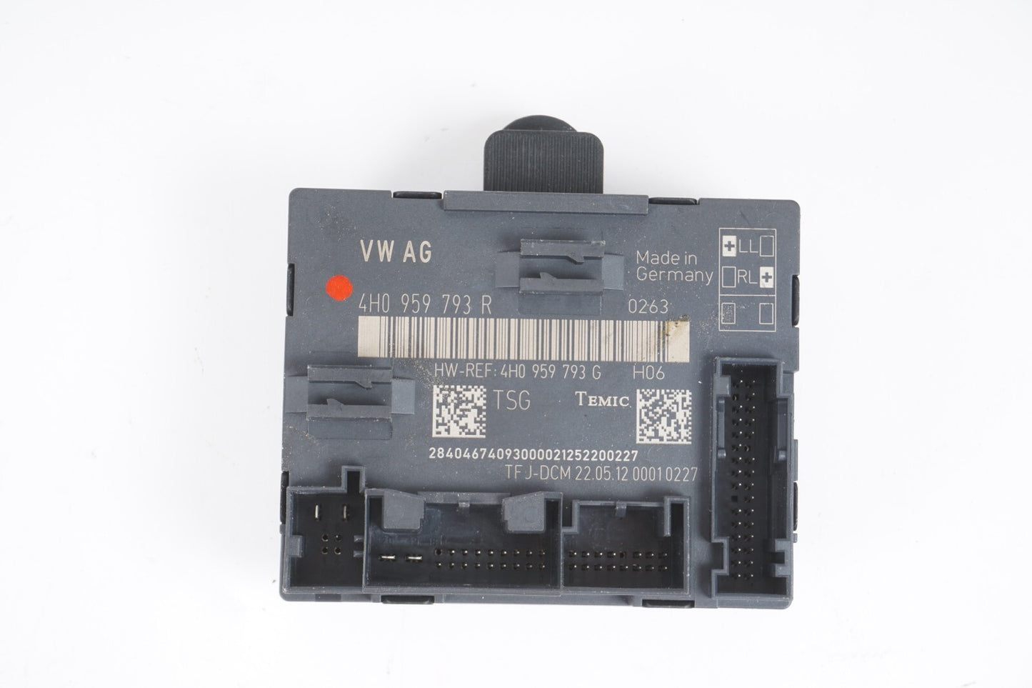 11-17 AUDI A8L FRONT LEFT DRIVER SIDE DOOR CONTROL MODULE OEM