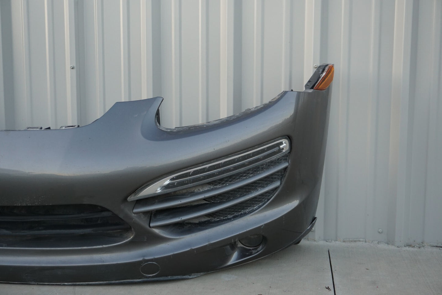 2011-2014 Porsche Cayenne 958 Front Bumper Cover Gray OEM
