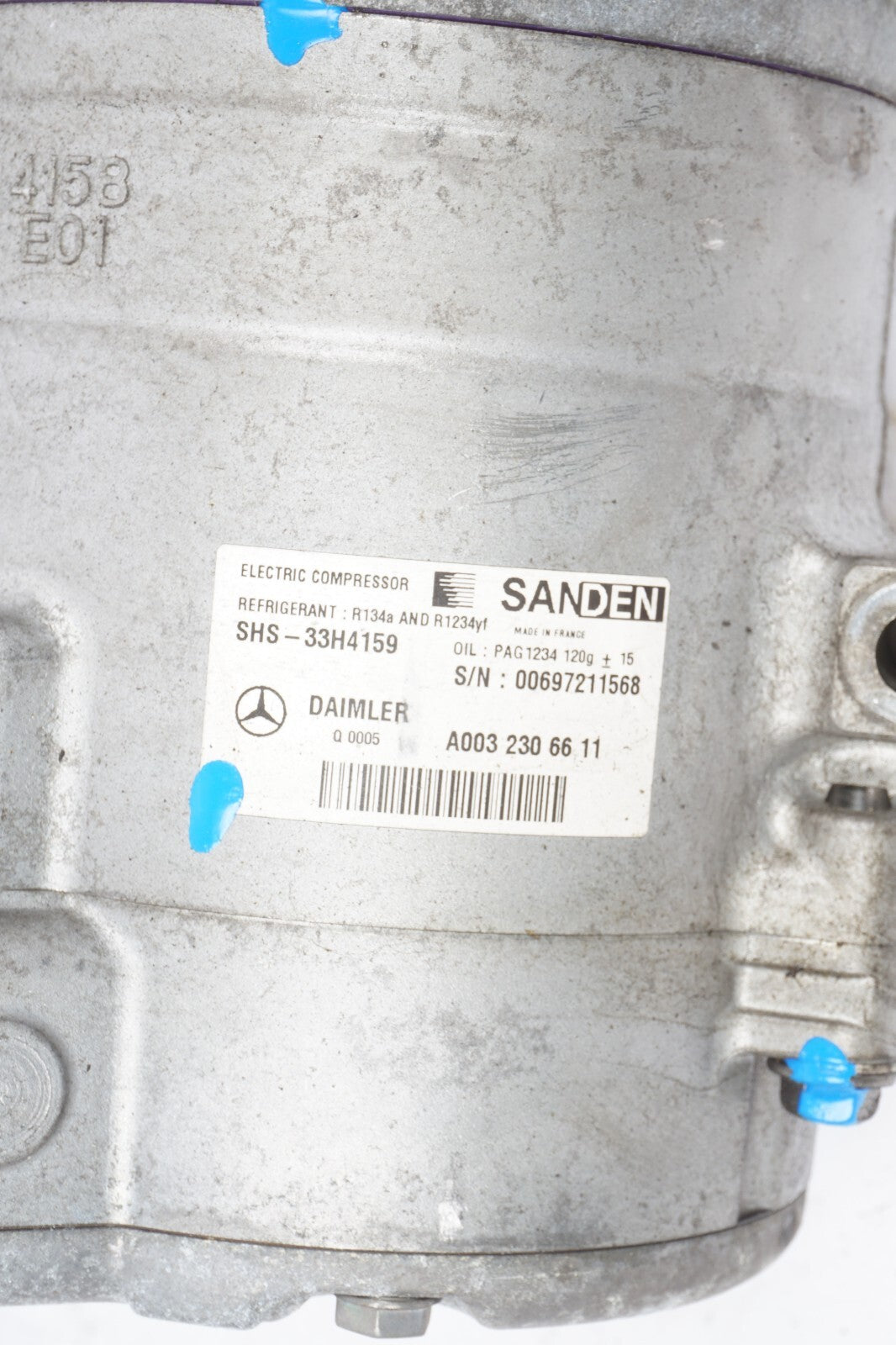 14-17 Mercedes S550 W222 Ac Compressor A0032306611 OEM