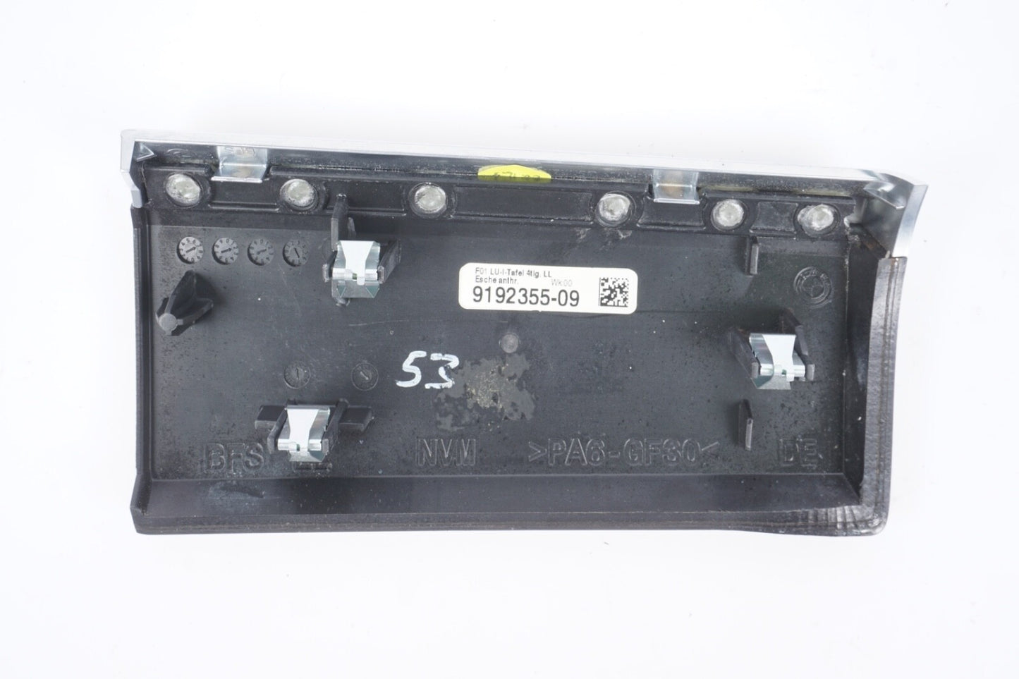09-15 BMW F01 F02 750i 750Li Right Passenger Dash Trim Panel 9192355 Oem