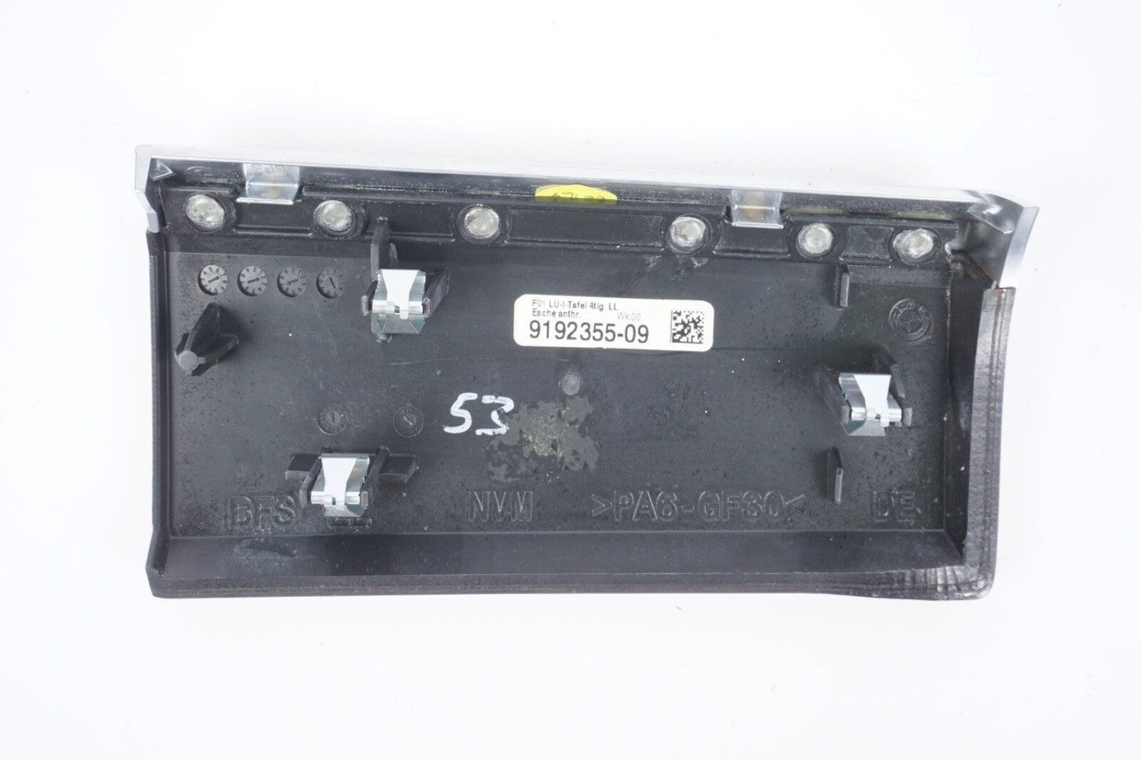 09-15 BMW F01 F02 750i 750Li Right Passenger Dash Trim Panel 9192355 Oem