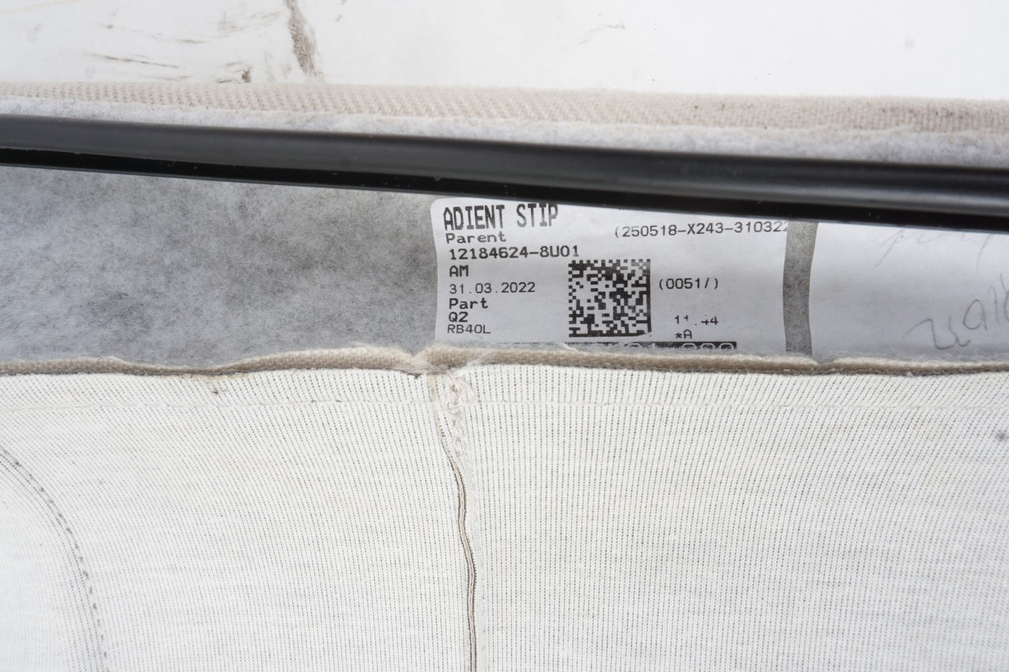 2022 - 2024 Mercedes eqb300 rear left BACKREST LEATHER OEM