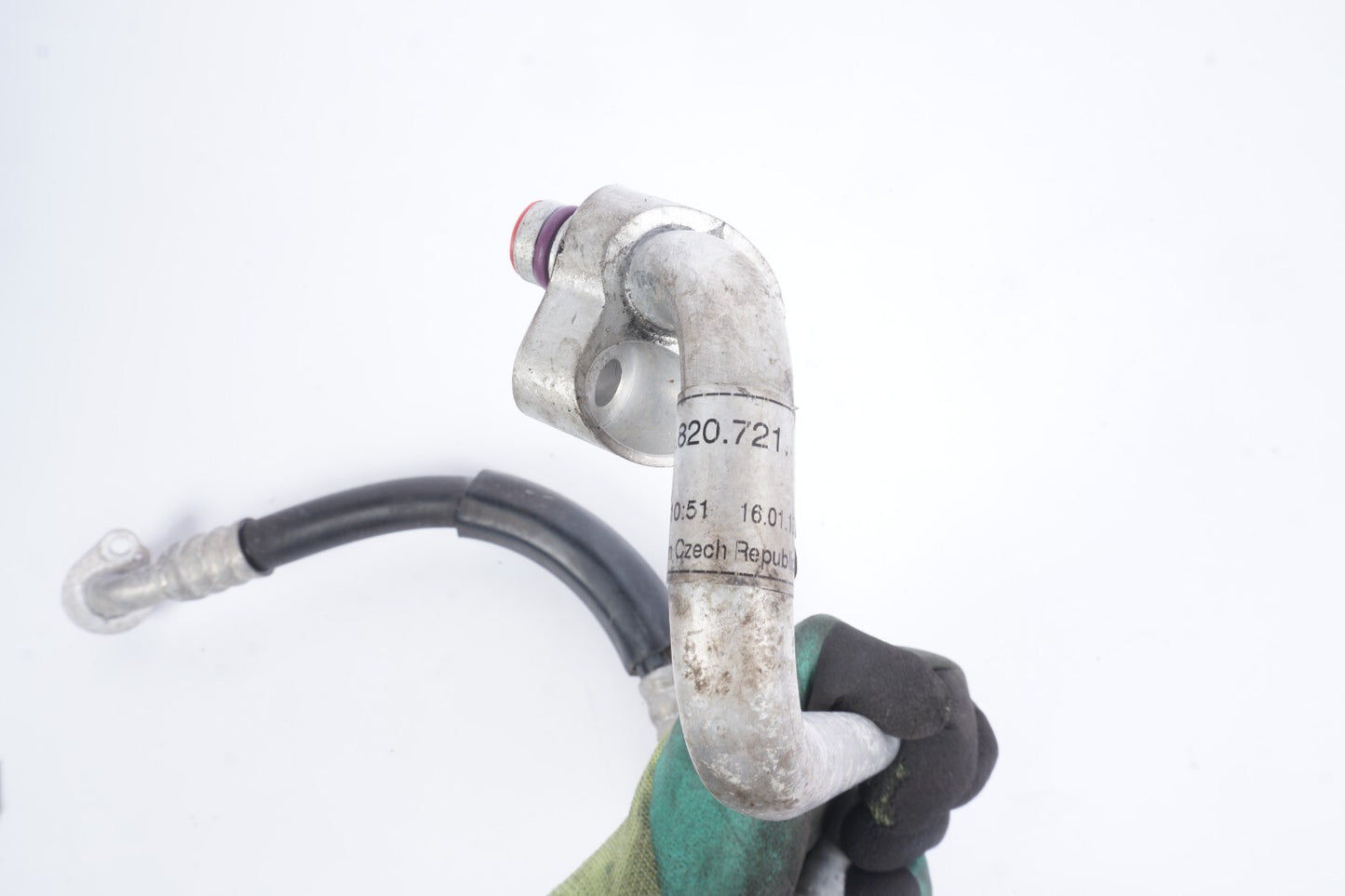 11-18 Porsche Cayenne 958 4.8L Ac Hose Line Pipe Set Of 2 OEM