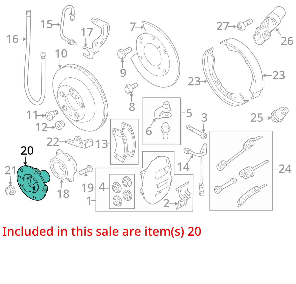 2011-2018 PORSCHE CAYENNE AWD REAR LEFT SIDE WHEEL HUB BEARING OEM